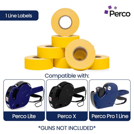 Perco 1 Line Labels - Store Supplies