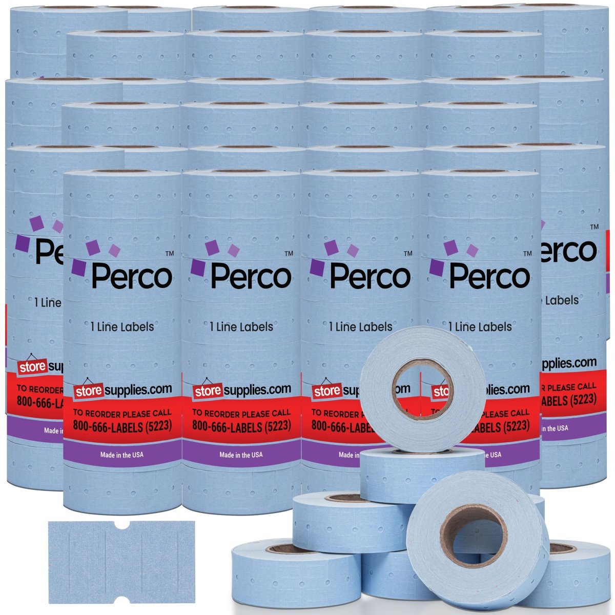 Perco 1 Line Labels - Store Supplies