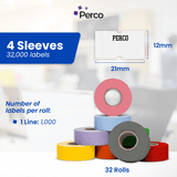 Perco 1 Line Labels - Store Supplies