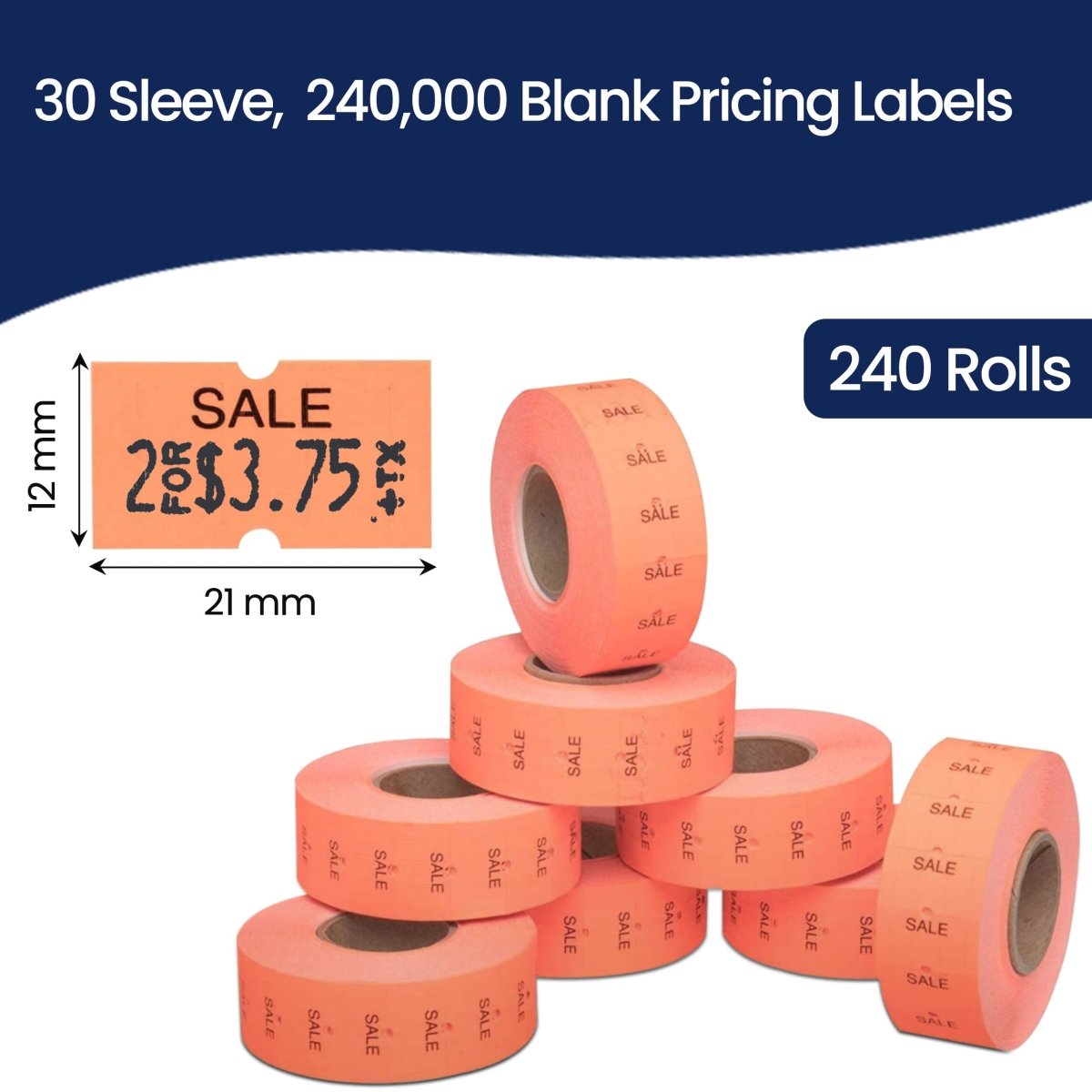 Perco 1 Line Labels - Store Supplies