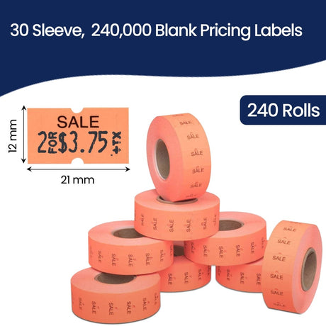 Perco 1 Line Labels - Store Supplies