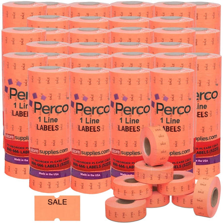 Perco 1 Line Labels - Store Supplies