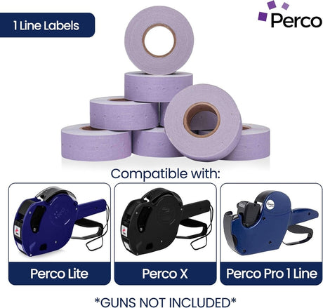 Perco 1 Line Labels - Store Supplies