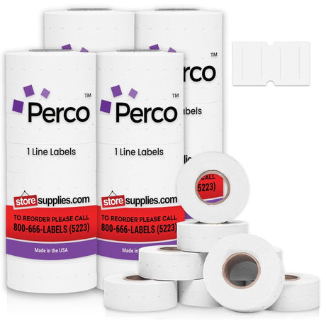 Perco 1 Line Labels - Store Supplies