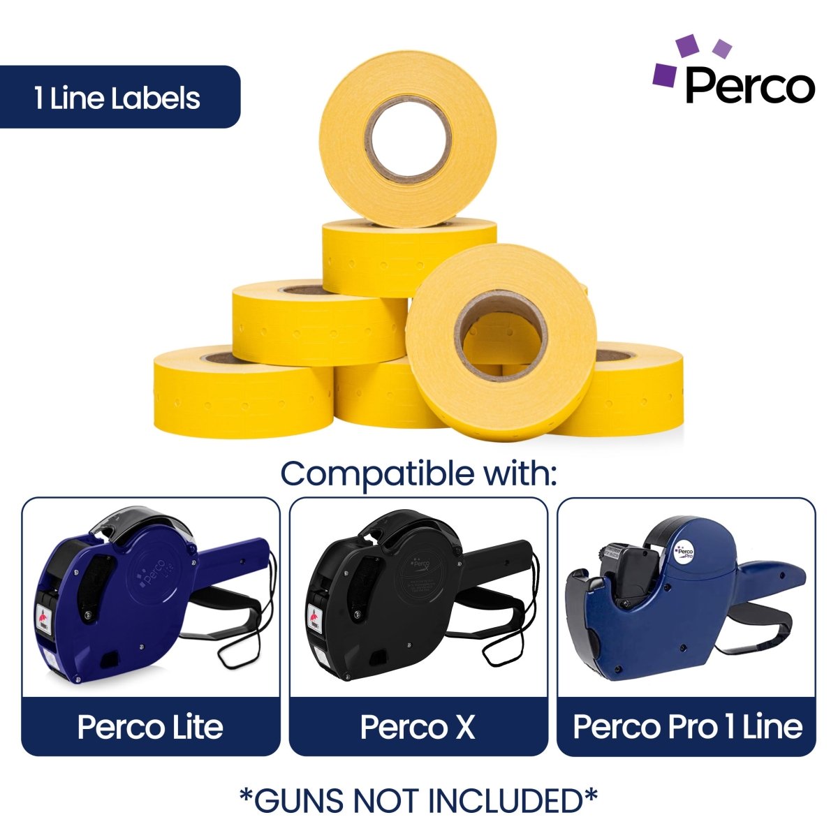 Perco 1 Line Labels - Store Supplies