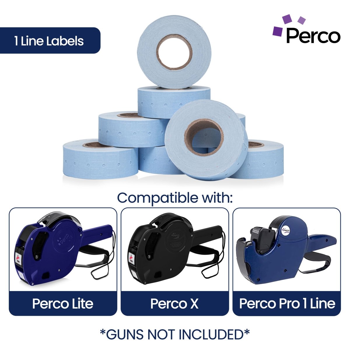 Perco 1 Line Labels - Store Supplies