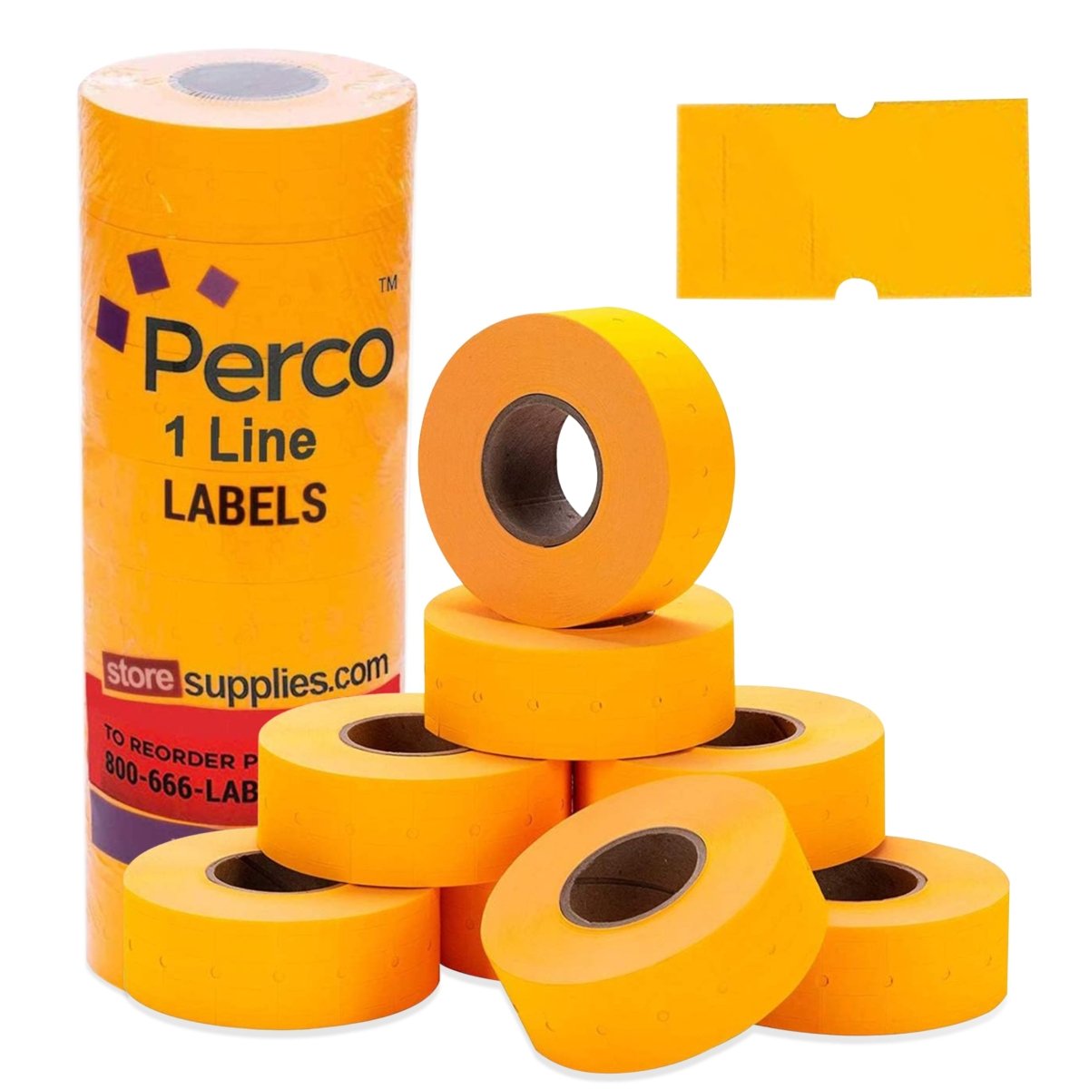 Perco 1 Line Labels - Store Supplies