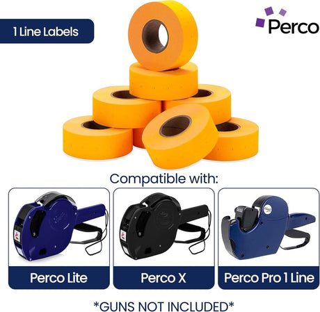 Perco 1 Line Labels - Store Supplies