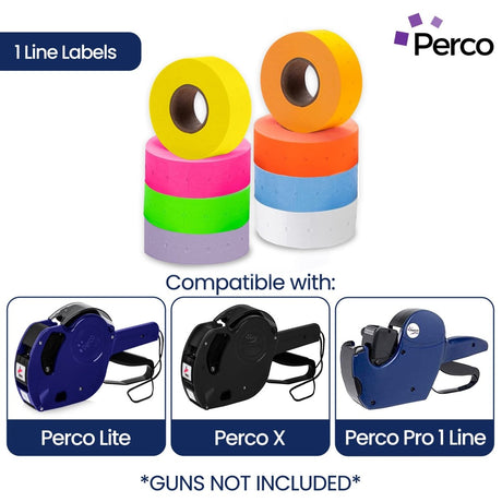 Perco 1 Line Labels - Store Supplies
