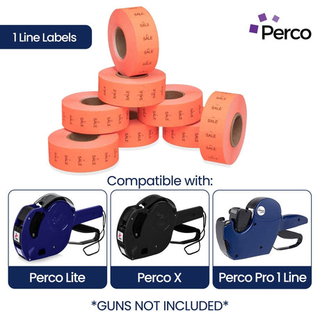 Perco 1 Line Labels - Store Supplies