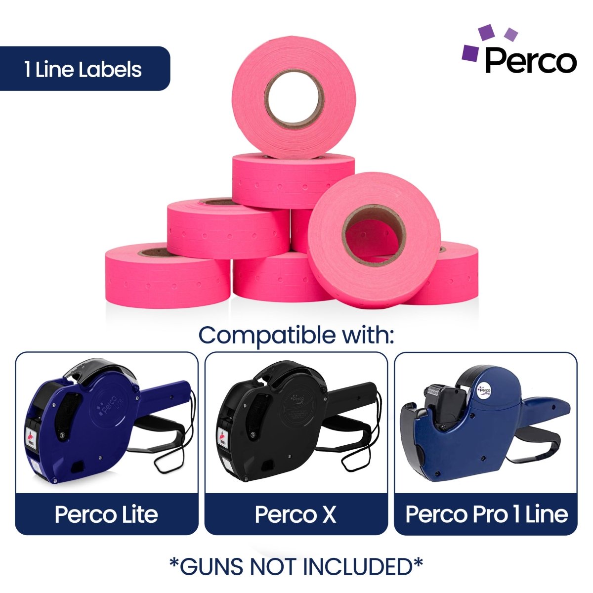 Perco 1 Line Labels - Store Supplies