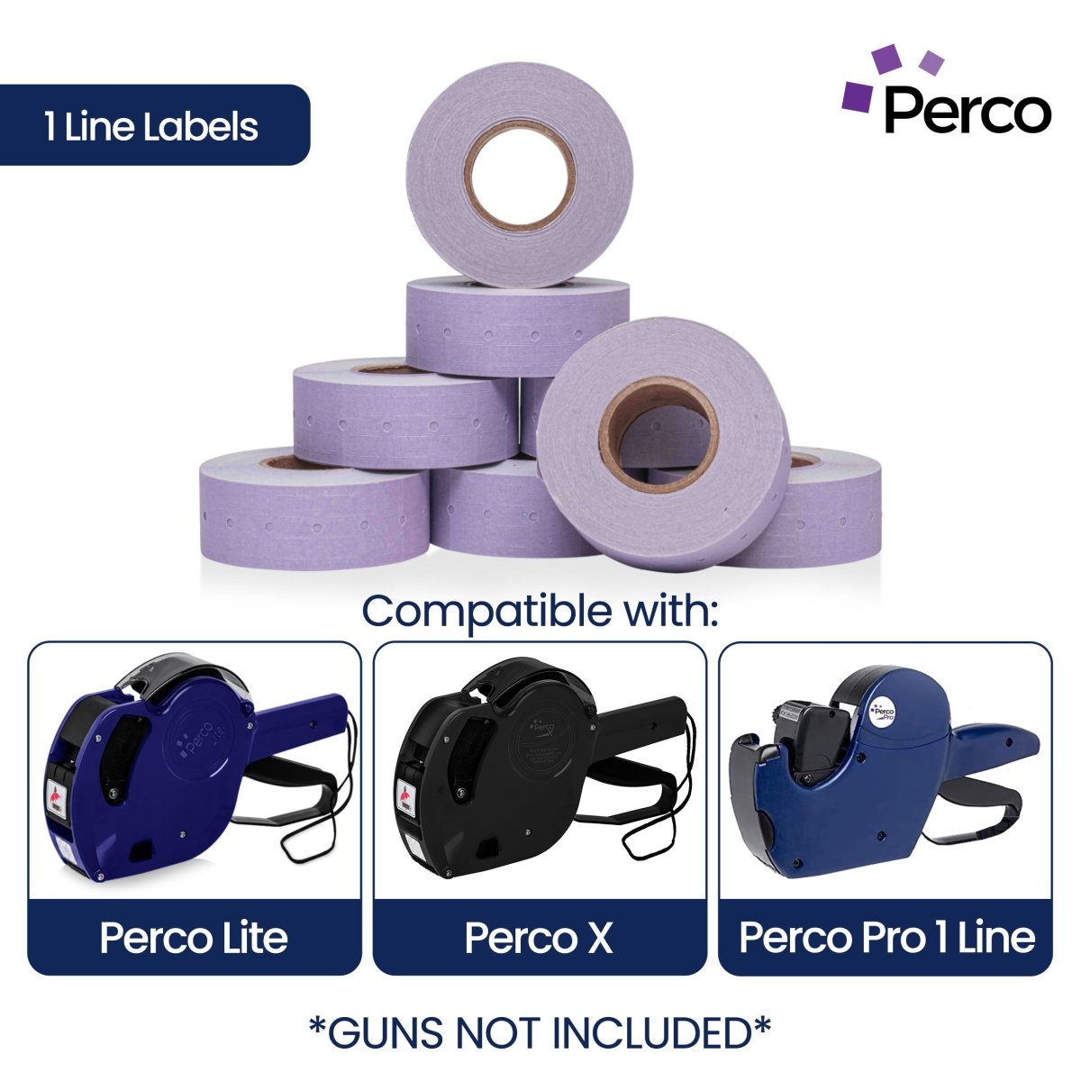 Perco 1 Line Labels - Store Supplies