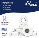 Perco 1 Line Labels - Date Labels - USE BY 1 Sleeve / 8 Rolls / 8000 Blank Date Labels