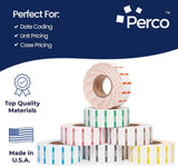 Perco 1 Line Labels - Date Labels - Day of the Week 1 Sleeve / 8 Rolls / 8000 Blank Date Labels