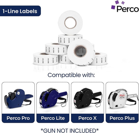 Perco 1 Line Labels - Date Labels - Compatible with compatible_with_product_page | Color: BEST BY | Quantity: 4 Sleeves | Adhesive: global.AdhesiveType | SKU: PL-LGW-BEST-BY-4SLV-U | - shop_
