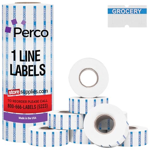 Perco 1-Line Reverse Bakery Labels - 8,000 Count. – Store Supplies