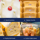 Perco 1 - Line Reverse Print Pricing Labeler Labels For Perco Lite, X, Plus, & Pro 1 - Line - Proof - DAIRY 1 Sleeve / 8 Rolls / 8000 Blank Pricing Labels