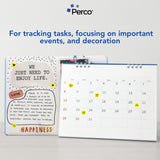 Perco 1/2 Inch Round Sticker Labels - Fluorescent Yellow 1 Roll