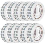 Perco 1/2 Inch Round Sticker Labels - Grey 10 Rolls