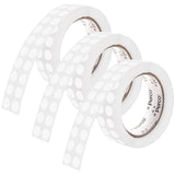 Perco 1/2 Inch Round Sticker Labels - Clear 3 Rolls
