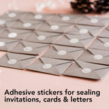 Perco 1/2 Inch Round Sticker Labels - Clear 1 Roll