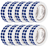 Perco 1/2 Inch Round Sticker Labels - Dark Blue 10 Rolls