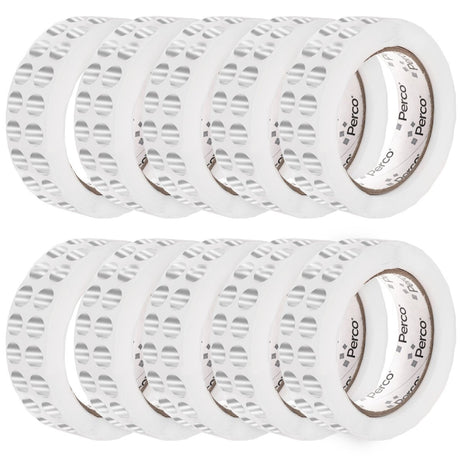 Perco 1/2 Inch Round Sticker Labels - Metallic Silver 10 Rolls