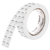 Perco 1/2 Inch Round Sticker Labels - Metallic Silver 1 Roll