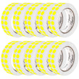 Perco 1/2 Inch Round Sticker Labels - Fluorescent Yellow 10 Rolls
