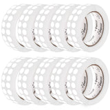 Perco 1/2 Inch Round Sticker Labels - White 10 Rolls