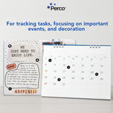 Perco 1/2 Inch Round Sticker Labels - Black 1 Roll