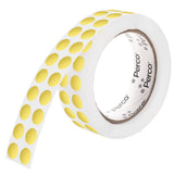 Perco 1/2 Inch Round Sticker Labels - Metallic Gold 1 Roll