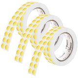 Perco 1/2 Inch Round Sticker Labels - Metallic Gold 3 Rolls