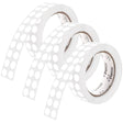 Perco 1/2 Inch Round Sticker Labels - White 3 Rolls