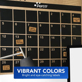 Perco 1x2 Inch Sticker Labels with Easy Peel Perforation—500 Stickers Per Roll — Strong Adhesion, Vibrant Colors for Folders, Barcodes, Jars & Bins in Office, Mailing, Inventory & Crafting—Made in USA - Kraft Brown