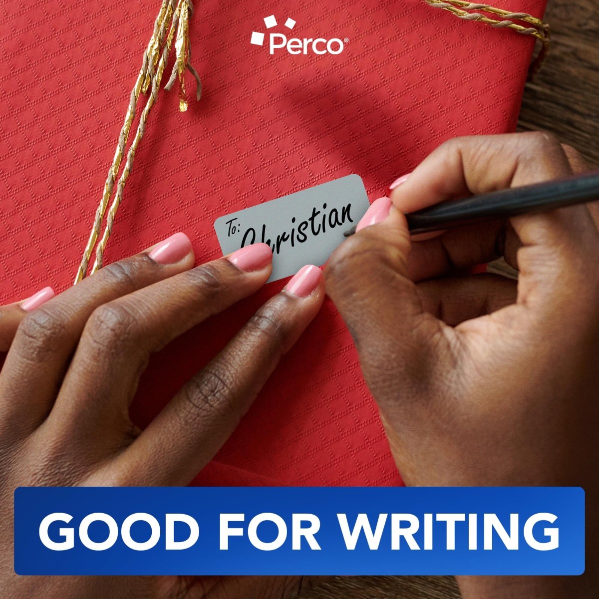 Perco 1x2 Inch Sticker Labels with Easy Peel Perforation—500 Stickers Per Roll — Strong Adhesion, Vibrant Colors for Folders, Barcodes, Jars & Bins in Office, Mailing, Inventory & Crafting—Made in USA - Grey