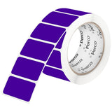 Perco 1x2 Inch Sticker Labels with Easy Peel Perforation—500 Stickers Per Roll — Strong Adhesion, Vibrant Colors for Folders, Barcodes, Jars & Bins in Office, Mailing, Inventory & Crafting—Made in USA - Purple