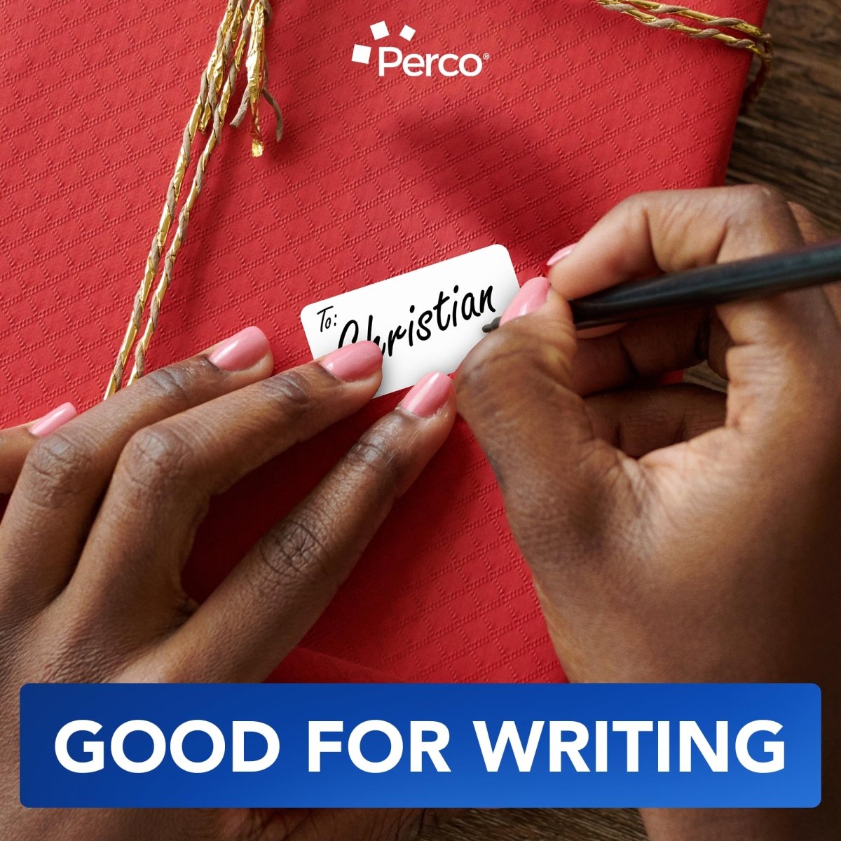 Perco 1x2 Inch Sticker Labels with Easy Peel Perforation—500 Stickers Per Roll — Strong Adhesion, Vibrant Colors for Folders, Barcodes, Jars & Bins in Office, Mailing, Inventory & Crafting—Made in USA - White