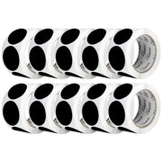 Perco 2 - Inch Round Circle Dot Sticker Labels – Easy Peel Perforation – Made in USA - Black 10 Rolls / 500 Labels Each / 5000 Labels Total