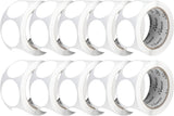 Perco 2 - Inch Round Circle Dot Sticker Labels – Easy Peel Perforation – Made in USA - White 10 Rolls / 500 Labels Each / 5000 Labels Total