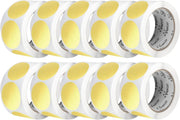 Perco 2 - Inch Round Circle Dot Sticker Labels – Easy Peel Perforation – Made in USA - Gold 10 Rolls / 500 Labels Each / 5000 Labels Total