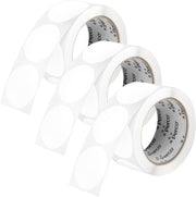 Perco 2 - Inch Round Circle Dot Sticker Labels – Easy Peel Perforation – Made in USA - White 3 Rolls / 500 Labels Each / 1500 Labels Total