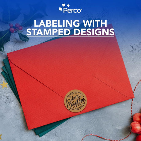 Perco 3 - Inch Round Circle Dot Sticker Labels – Easy Peel Perforation – Made in USA - Grey Pack of 3 rolls / 1500 Labels