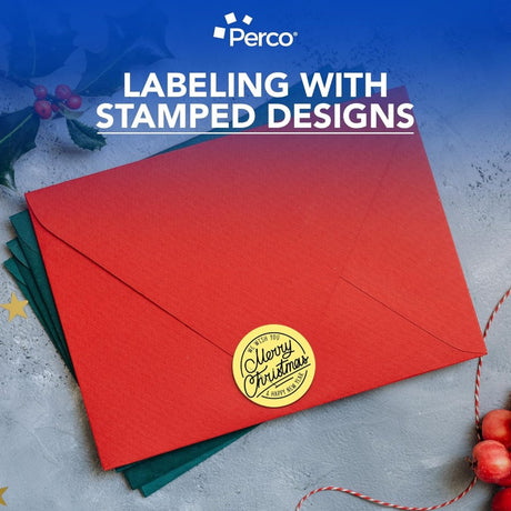 Perco 3 - Inch Round Circle Dot Sticker Labels – Easy Peel Perforation – Made in USA - Fluorescent Yellow 10 Rolls / 500 Labels Each / 5000 Labels Total