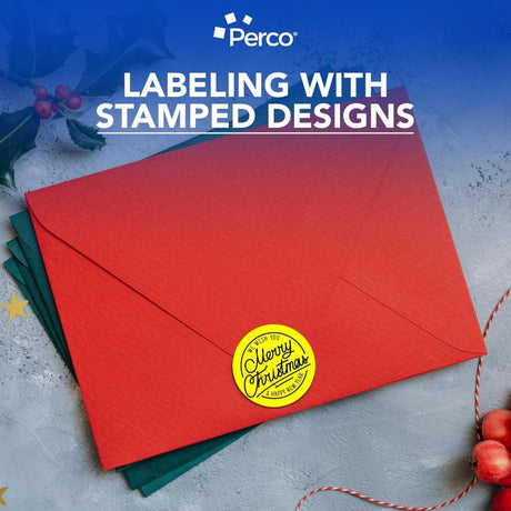 Perco 3 - Inch Round Circle Dot Sticker Labels – Easy Peel Perforation – Made in USA - Fluorescent Pink Pack of 3 rolls / 1500 Labels