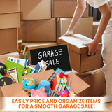 Perco 3/4" Color Coding Labels – 1,400 Multicolored Round Stickers for Crafts, Yard Sales, Learning, Organization & More - Store Supplies