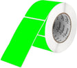 Perco 3x5 Inch - Rectangle Sticker Labels - Fluorescent Green