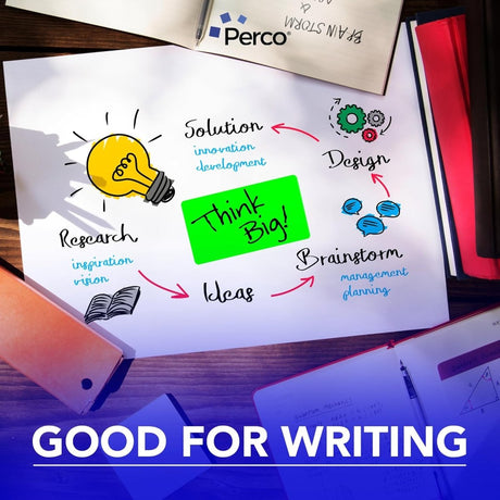 Perco 3x5 Inch - Rectangle Sticker Labels - Fluorescent Green