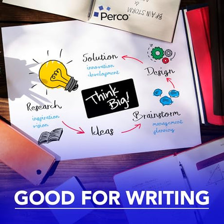 Perco 3x5 Inch - Rectangle Sticker Labels - Black