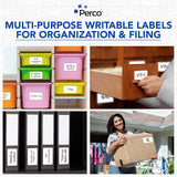 Perco 3x5 Inch - Rectangle Sticker Labels - White